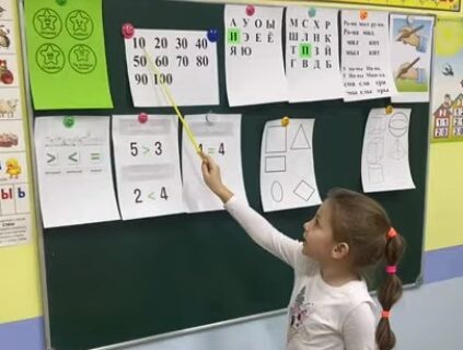Фрагменты занятия “Подготовка к школе”